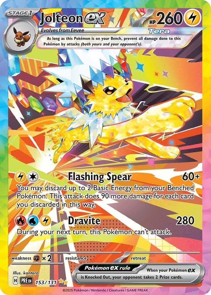 Jolteon ex (153/131) [Scarlet & Violet: Prismatic Evolutions] | Exor Games Bridgewater