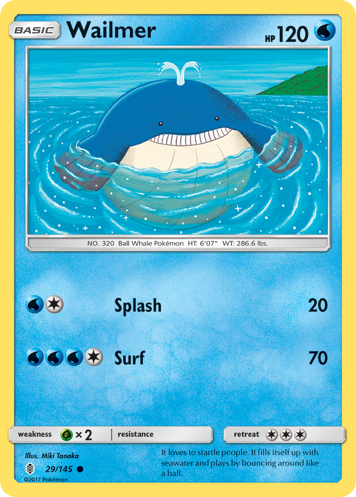 Wailmer (29/145) [Sun & Moon: Guardians Rising] | Exor Games Bridgewater