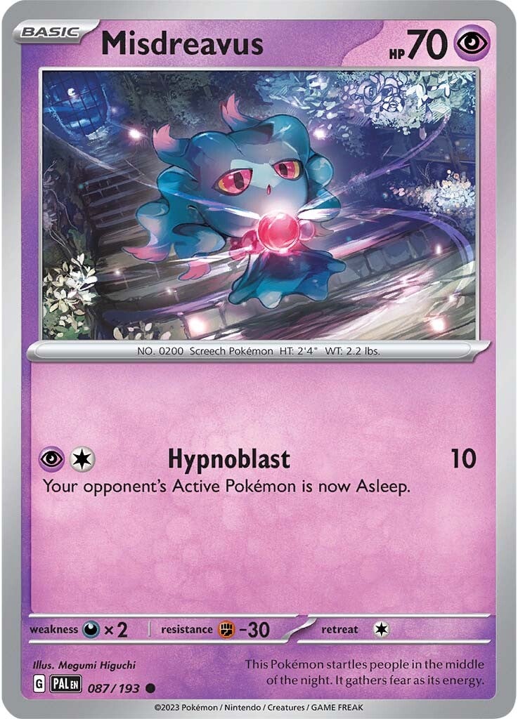 Misdreavus (087/193) [Scarlet & Violet: Paldea Evolved] | Exor Games Bridgewater