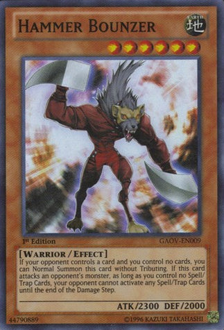 Hammer Bounzer [GAOV-EN009] Super Rare | Exor Games Bridgewater