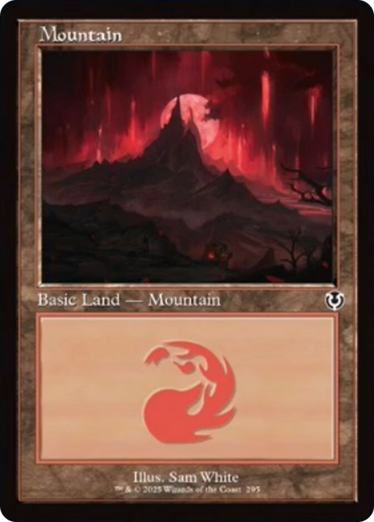 Mountain (295) (Retro Frame) [Innistrad Remastered] | Exor Games Bridgewater