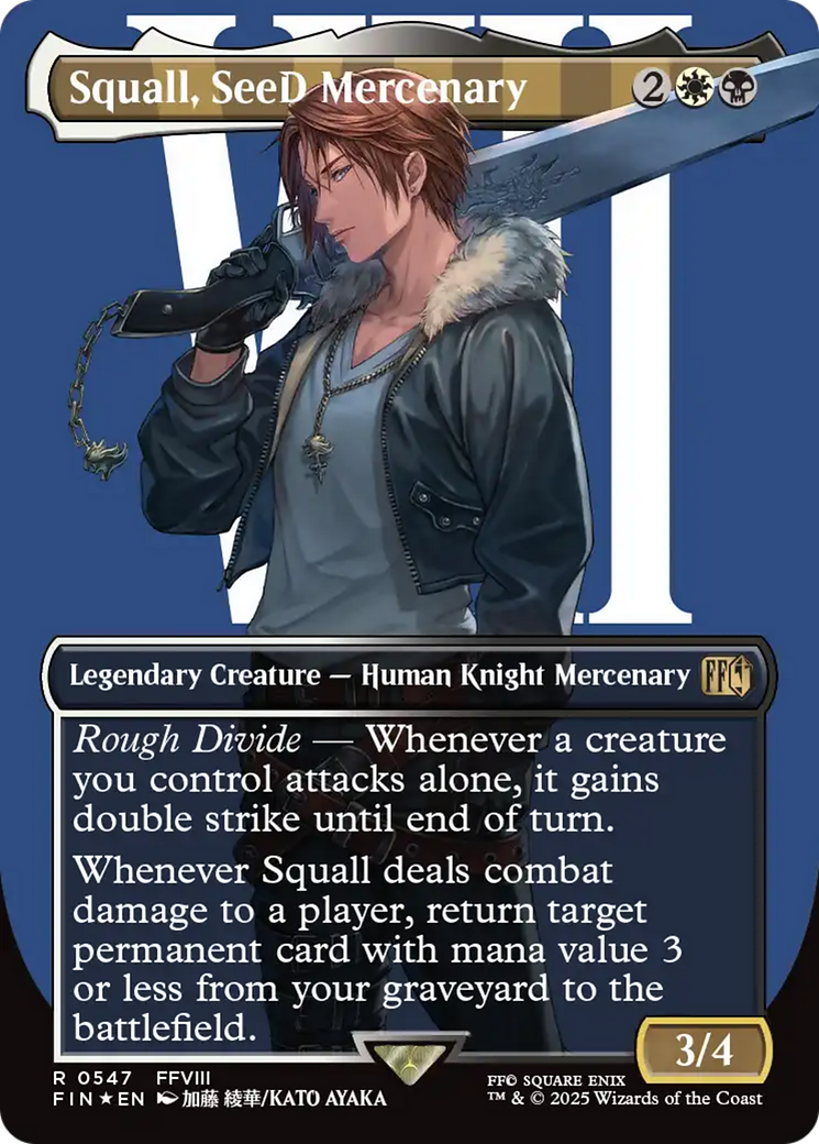 Squall, SeeD Mercenary (Borderless) (Surge Foil) [FINAL FANTASY] | Exor Games Bridgewater