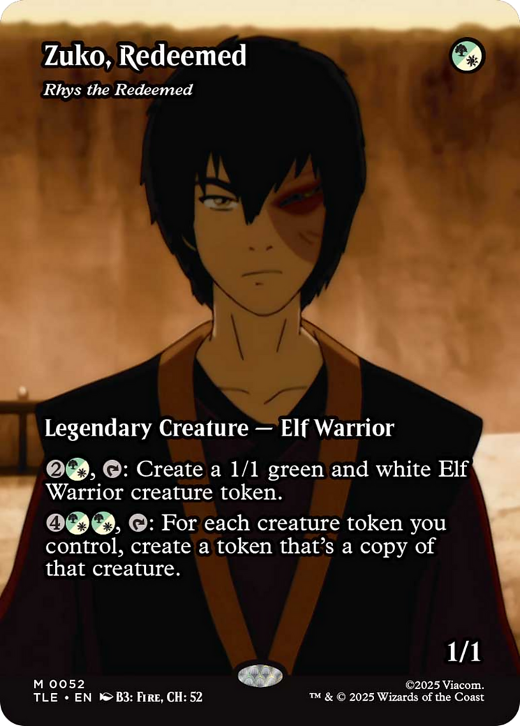 Zuko, Redeemed - Rhys the Redeemed (Borderless) [Avatar: The Last Airbender: Eternal-Legal] | Exor Games Bridgewater