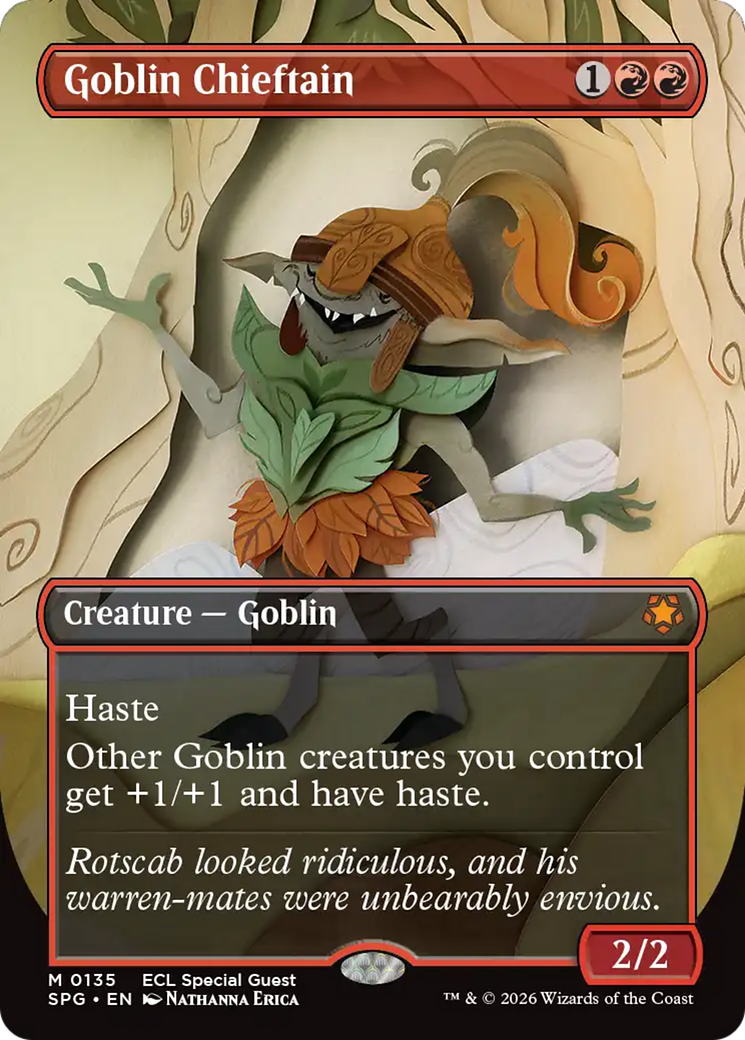 Goblin Chieftain (Borderless) [Lorwyn Eclipsed Special Guests] | Exor Games Bridgewater
