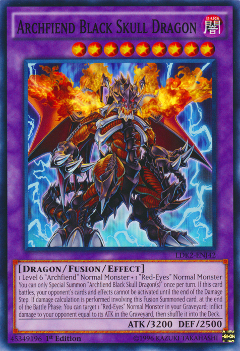 Archfiend Black Skull Dragon [LDK2-ENJ42] Common | Exor Games Bridgewater