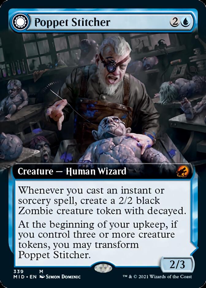 Poppet Stitcher // Poppet Factory (Extended Art) [Innistrad: Midnight Hunt] | Exor Games Bridgewater