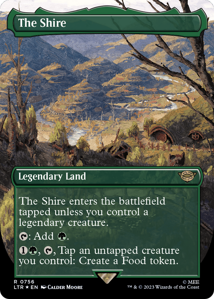 The Shire (Borderless) (Surge Foil) [The Lord of the Rings: Tales of Middle-Earth] | Exor Games Bridgewater