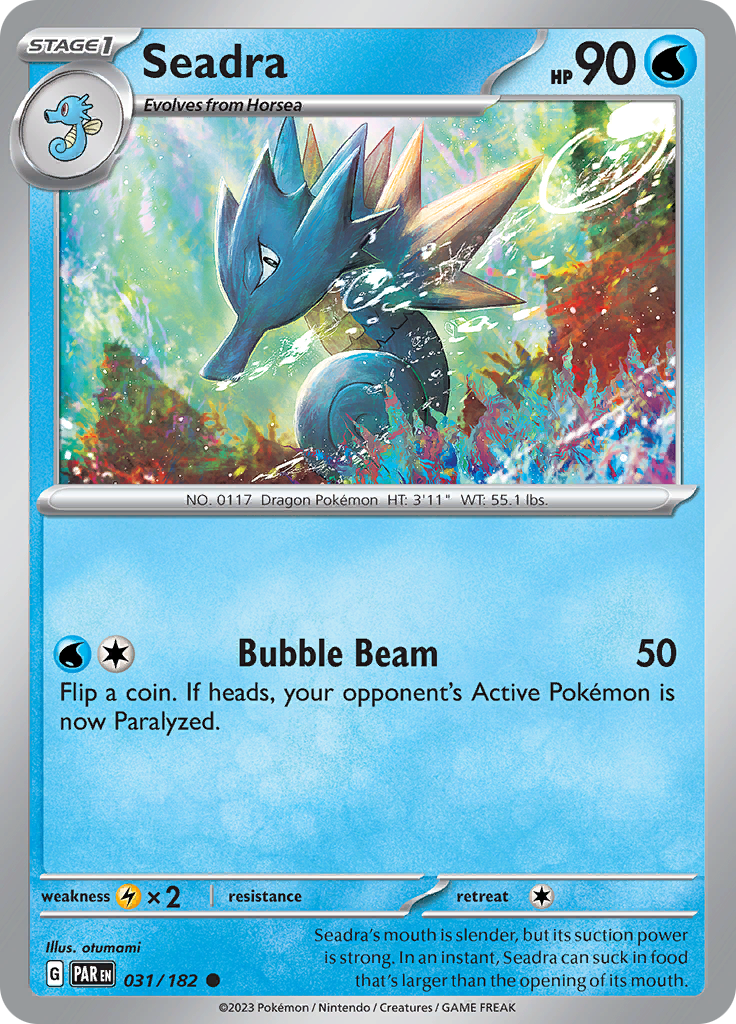 Seadra (031/182) [Scarlet & Violet: Paradox Rift] | Exor Games Bridgewater