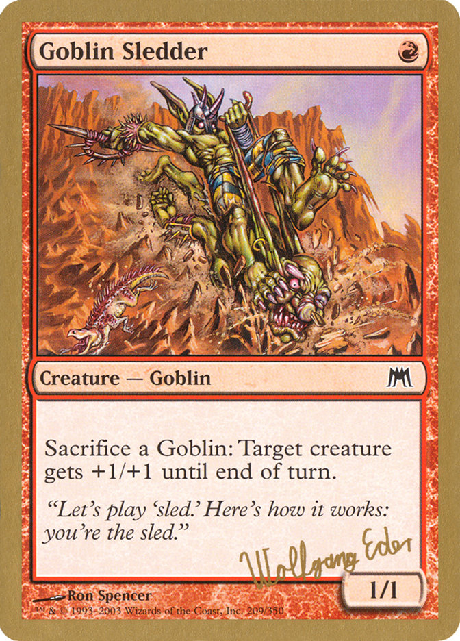 Goblin Sledder (Wolfgang Eder) [World Championship Decks 2003] | Exor Games Bridgewater