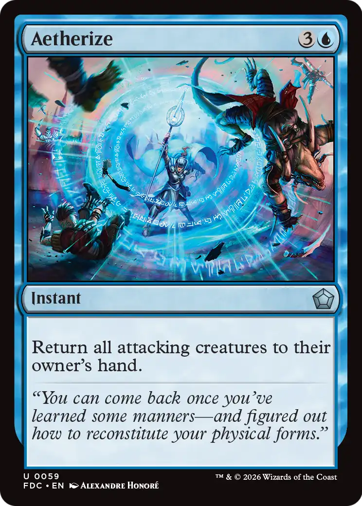 Aetherize [Foundations Commander] | Exor Games Bridgewater