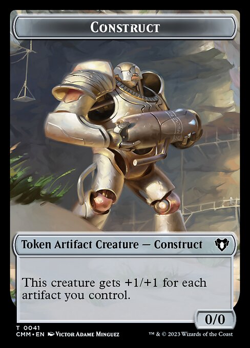 Elemental (0026) // Construct (0041) Double-Sided Token [Commander Masters Tokens] | Exor Games Bridgewater