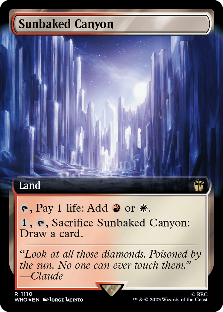 Sunbaked Canyon (Extended Art) (Surge Foil) [Doctor Who] | Exor Games Bridgewater