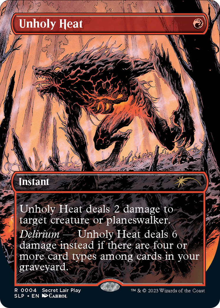 Unholy Heat (Borderless) [Secret Lair Showdown] | Exor Games Bridgewater