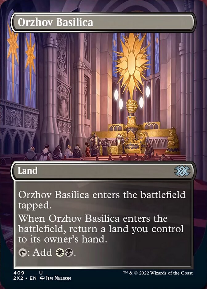 Orzhov Basilica (Borderless Alternate Art) [Double Masters 2022] | Exor Games Bridgewater