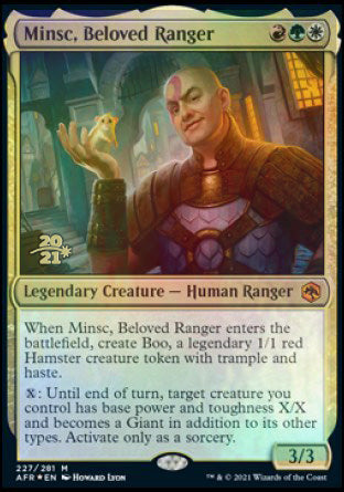 Minsc, Beloved Ranger [Dungeons & Dragons: Adventures in the Forgotten Realms Prerelease Promos] | Exor Games Bridgewater