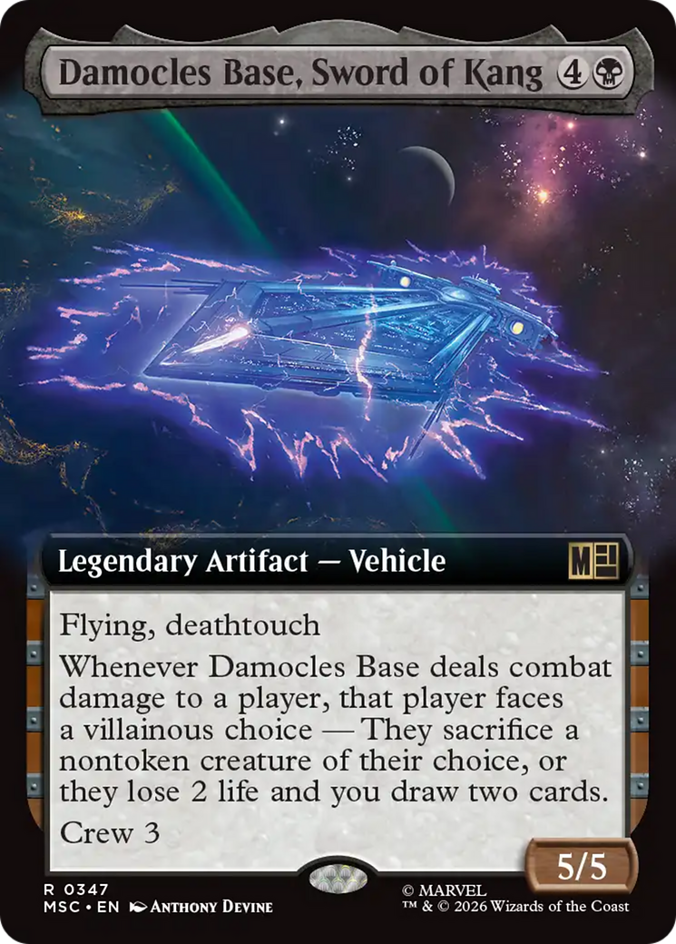 Damocles Base, Sword of Kang (Extended Art) [Marvel Super Heroes Commander] | Exor Games Bridgewater