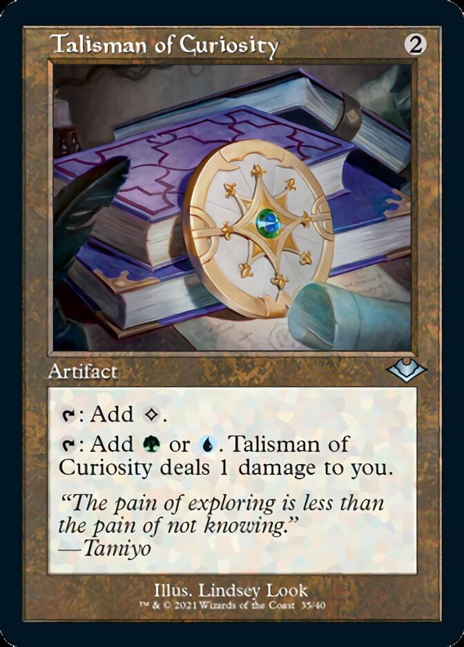 Talisman of Curiosity (Retro Foil Etched) [Modern Horizons] | Exor Games Bridgewater