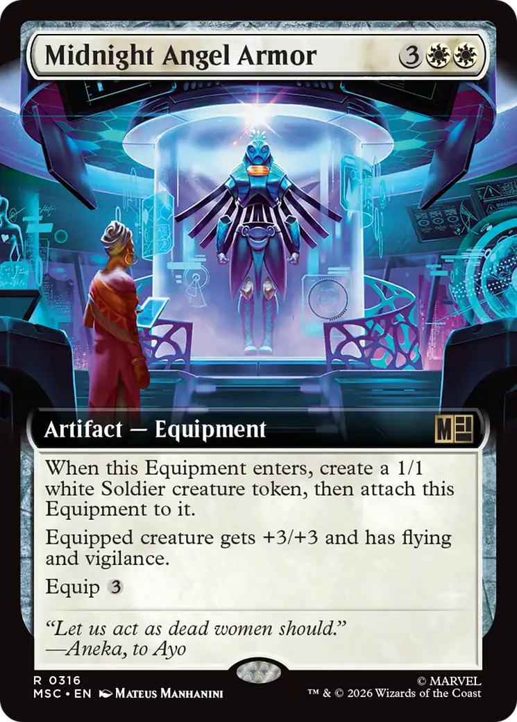 Midnight Angel Armor (Extended Art) [Marvel Super Heroes Commander] | Exor Games Bridgewater