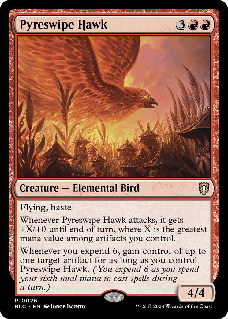 Pyreswipe Hawk [Bloomburrow Commander] | Exor Games Bridgewater