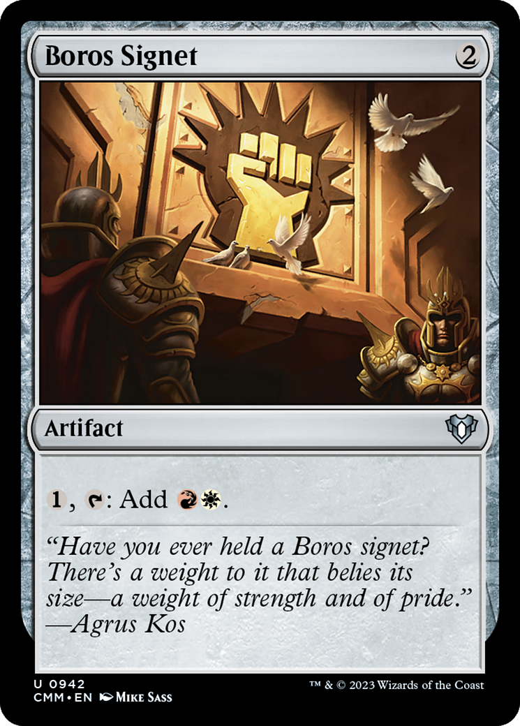 Boros Signet [Commander Masters] | Exor Games Bridgewater