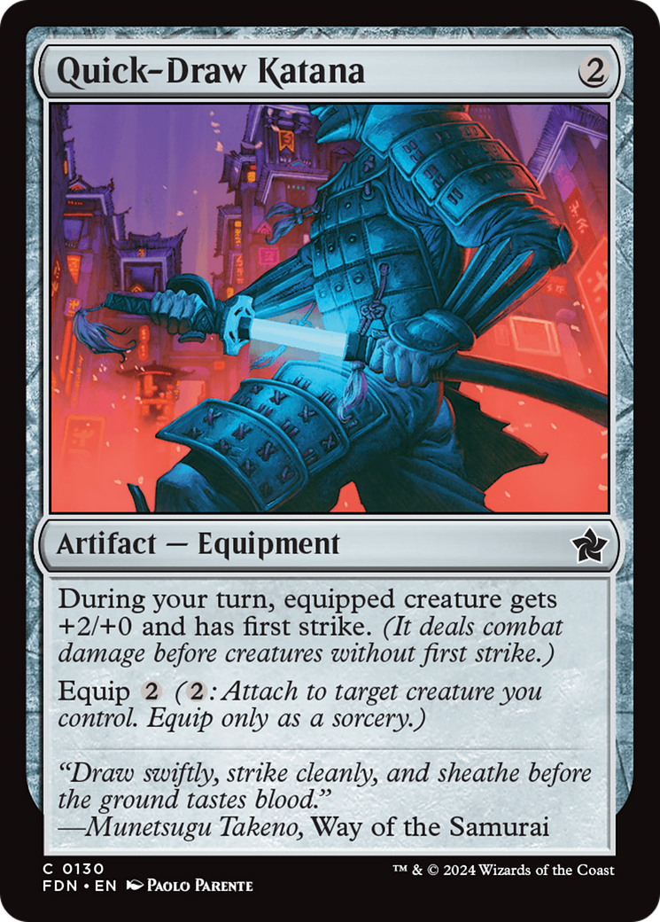 Quick-Draw Katana [Foundations] | Exor Games Bridgewater