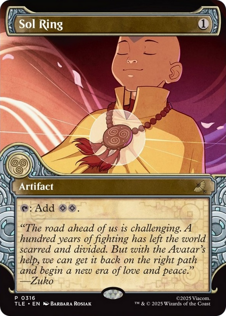 Sol Ring (Showcase) [Avatar: The Last Airbender: Eternal-Legal] | Exor Games Bridgewater