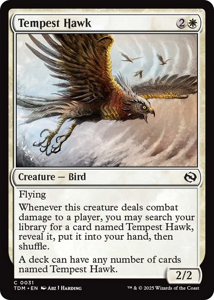 Tempest Hawk [Tarkir: Dragonstorm] | Exor Games Bridgewater