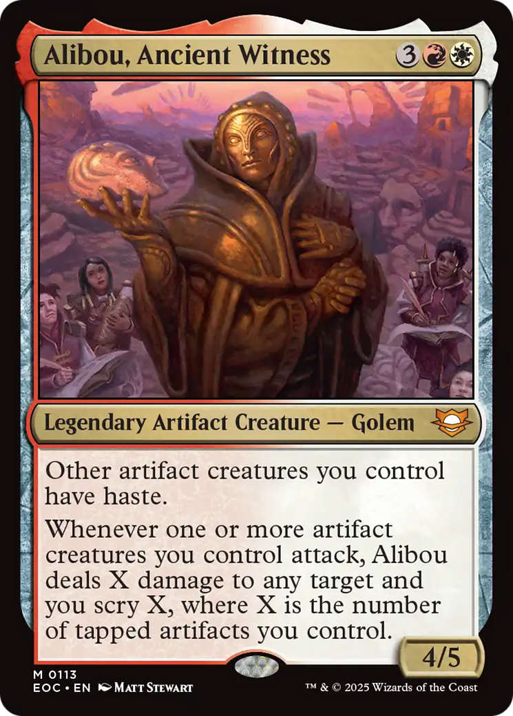 Alibou, Ancient Witness [Edge of Eternities Commander] | Exor Games Bridgewater