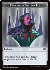 Professor Dellian Fel // Pest (0008) Double-Sided Token [Secrets of Strixhaven Tokens] | Exor Games Bridgewater