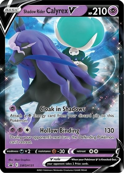 Shadow Rider Calyrex V (SWSH131) (Jumbo Card) [Sword & Shield: Black Star Promos] | Exor Games Bridgewater