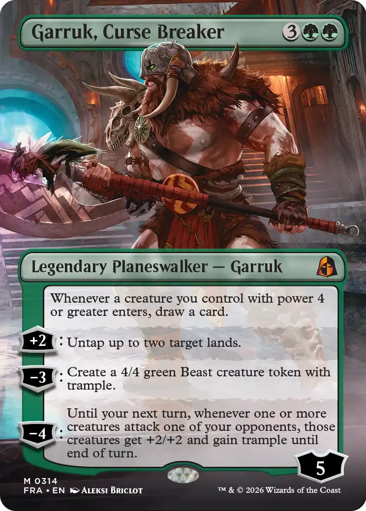Garruk, Curse Breaker (Borderless) [Reality Fracture] | Exor Games Bridgewater