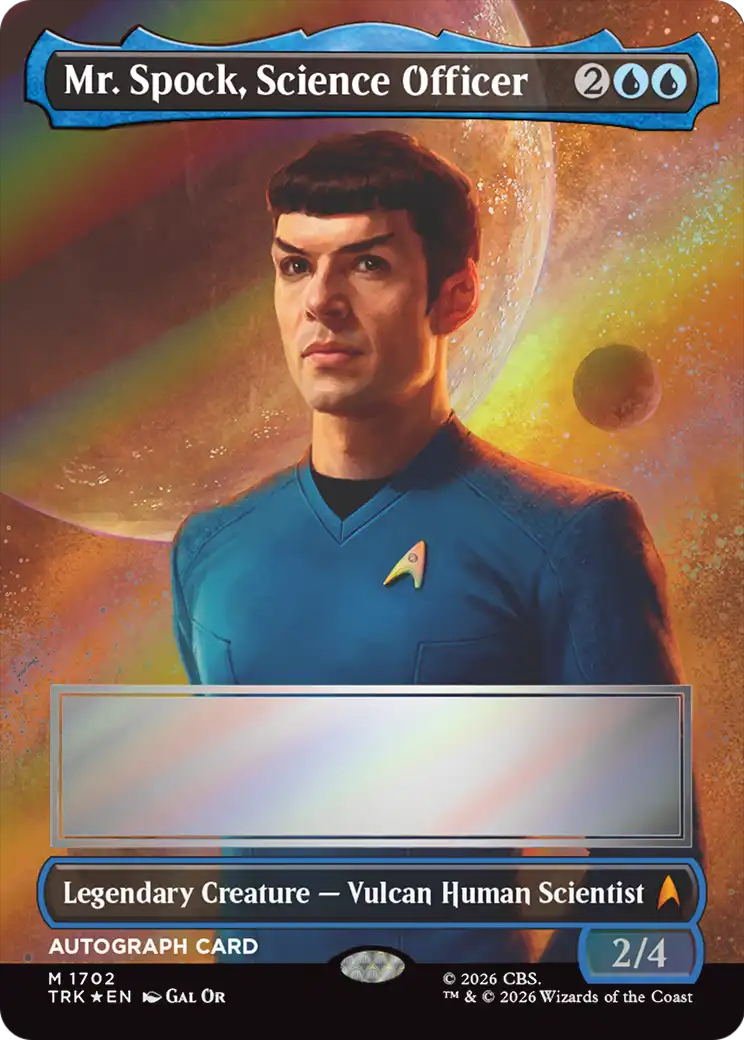 Mr. Spock, Science Officer (Borderless) (Signed) [Star Trek] | Exor Games Bridgewater