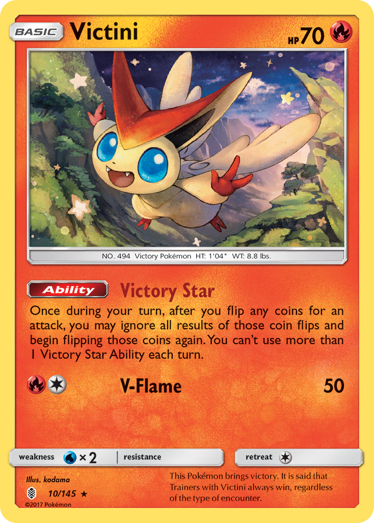 Victini (10/145) [Sun & Moon: Guardians Rising] | Exor Games Bridgewater