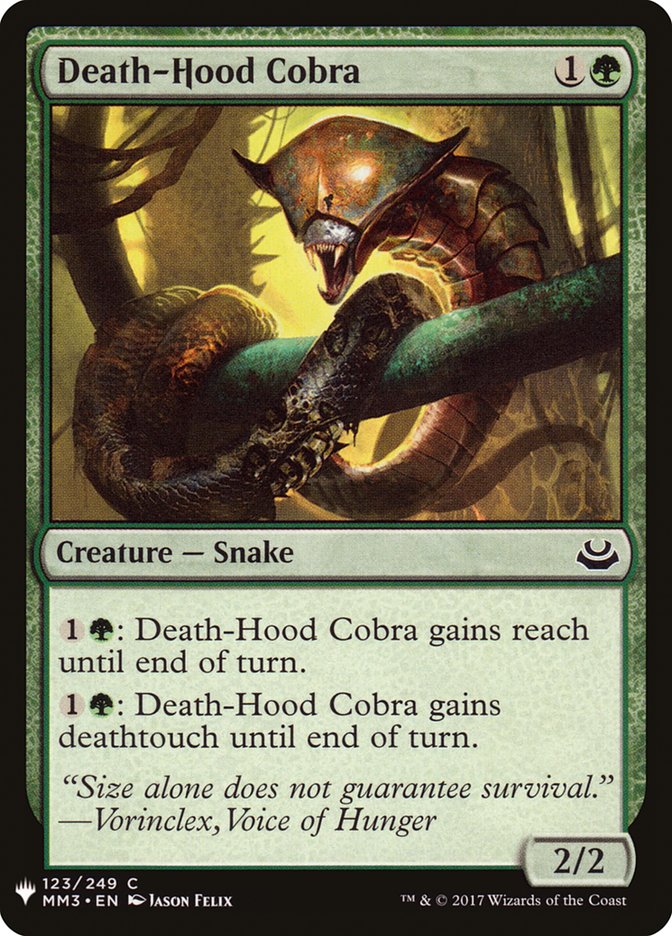 Death-Hood Cobra [Mystery Booster] | Exor Games Bridgewater