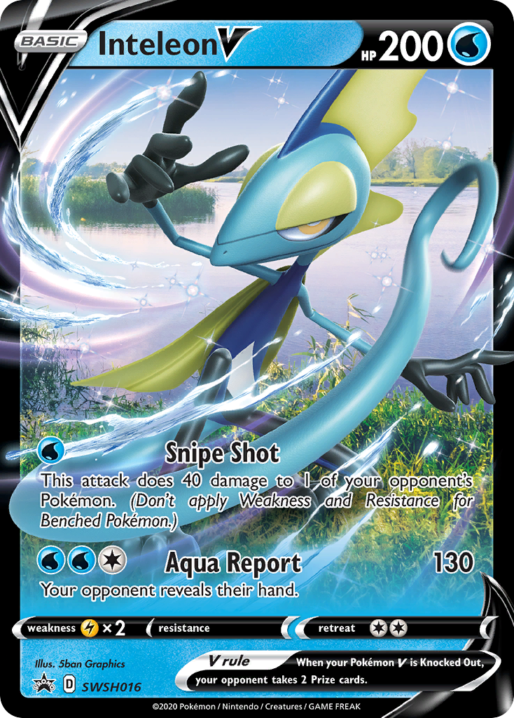 Inteleon V (SWSH016) (Jumbo Card) [Sword & Shield: Black Star Promos] | Exor Games Bridgewater