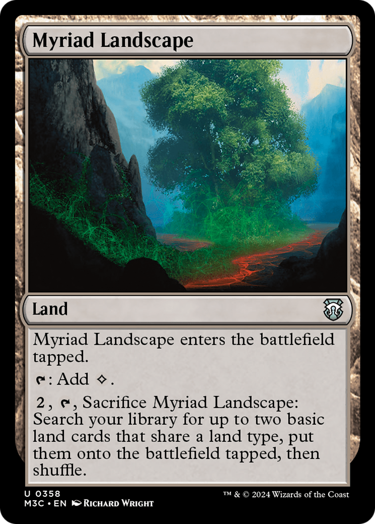 Myriad Landscape (Ripple Foil) [Modern Horizons 3 Commander] | Exor Games Bridgewater