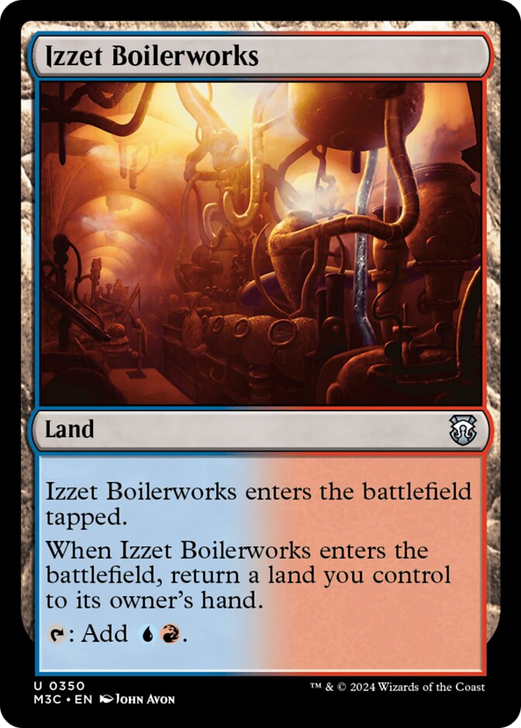 Izzet Boilerworks (Ripple Foil) [Modern Horizons 3 Commander] | Exor Games Bridgewater
