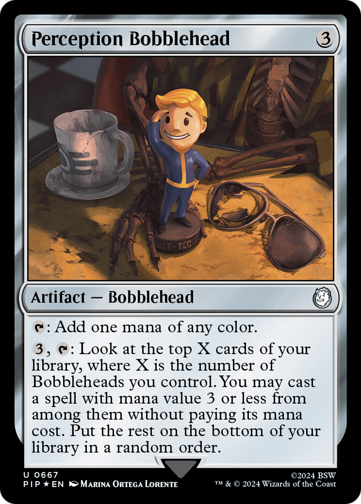 Perception Bobblehead (Surge Foil) [Fallout] | Exor Games Bridgewater