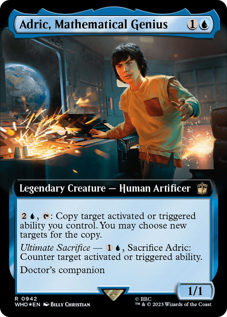 Adric, Mathematical Genius (Extended Art) (Surge Foil) [Doctor Who] | Exor Games Bridgewater