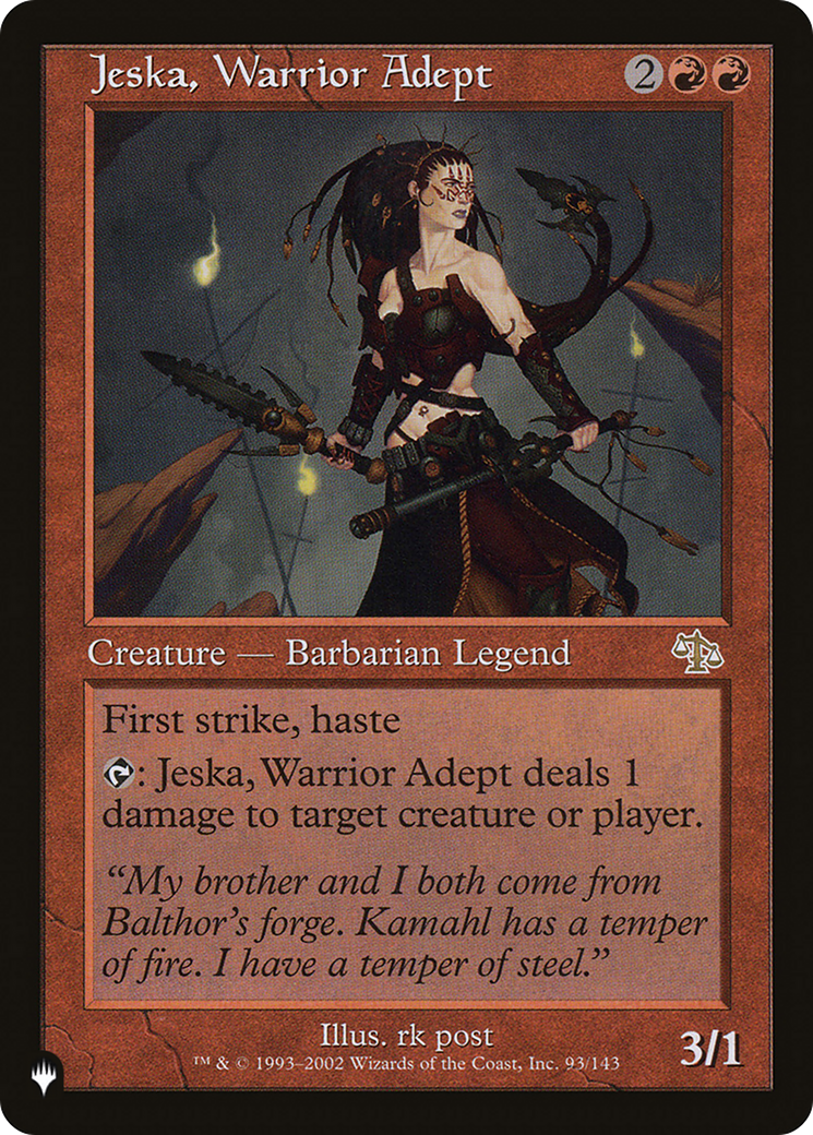 Jeska, Warrior Adept [The List] | Exor Games Bridgewater