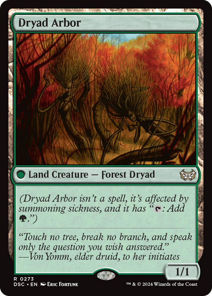 Dryad Arbor [Duskmourn: House of Horror Commander] | Exor Games Bridgewater