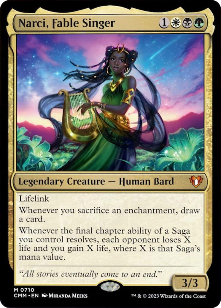 Narci, Fable Singer [Commander Masters] | Exor Games Bridgewater