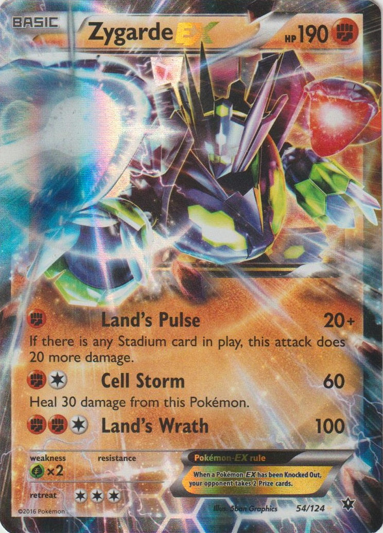 Zygarde EX (054/124) (Jumbo Card) [XY: Fates Collide] | Exor Games Bridgewater