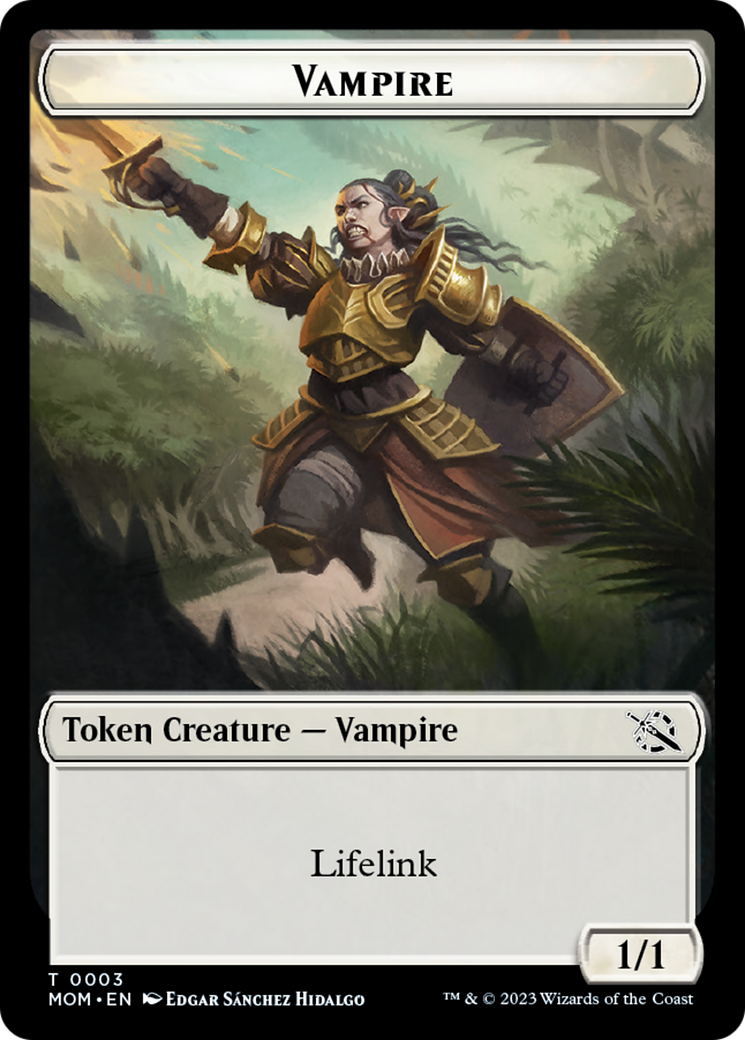 Elemental (9) // Vampire Double-Sided Token [March of the Machine Tokens] | Exor Games Bridgewater