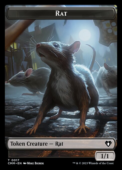 City's Blessing // Rat Double-Sided Token [Commander Masters Tokens] | Exor Games Bridgewater