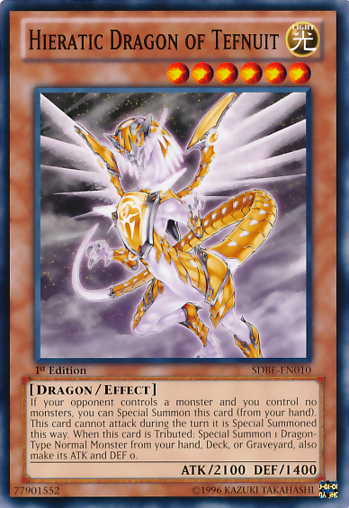 Hieratic Dragon of Tefnuit [SDBE-EN010] Common | Exor Games Bridgewater