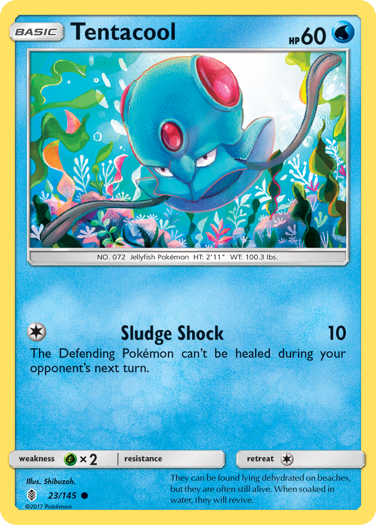 Tentacool (23/145) [Sun & Moon: Guardians Rising] | Exor Games Bridgewater