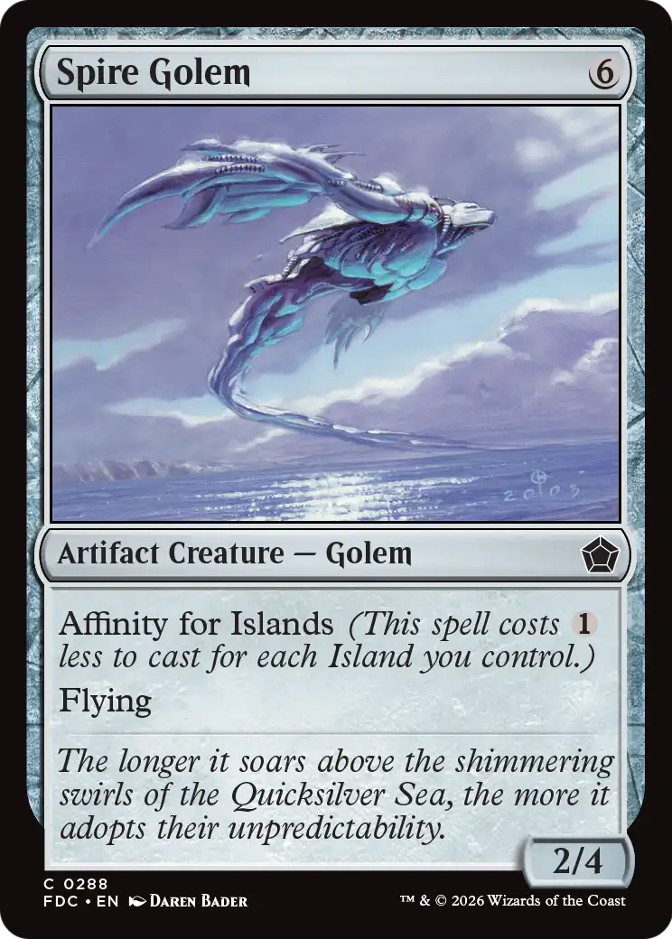 Spire Golem [Foundations Commander] | Exor Games Bridgewater