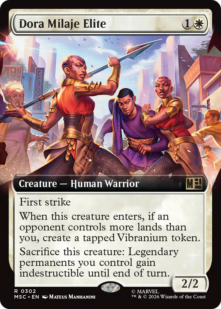 Dora Milaje Elite (Extended Art) [Marvel Super Heroes Commander] | Exor Games Bridgewater