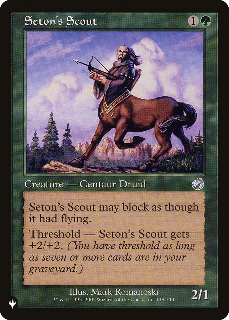 Seton's Scout [The List Reprints] | Exor Games Bridgewater